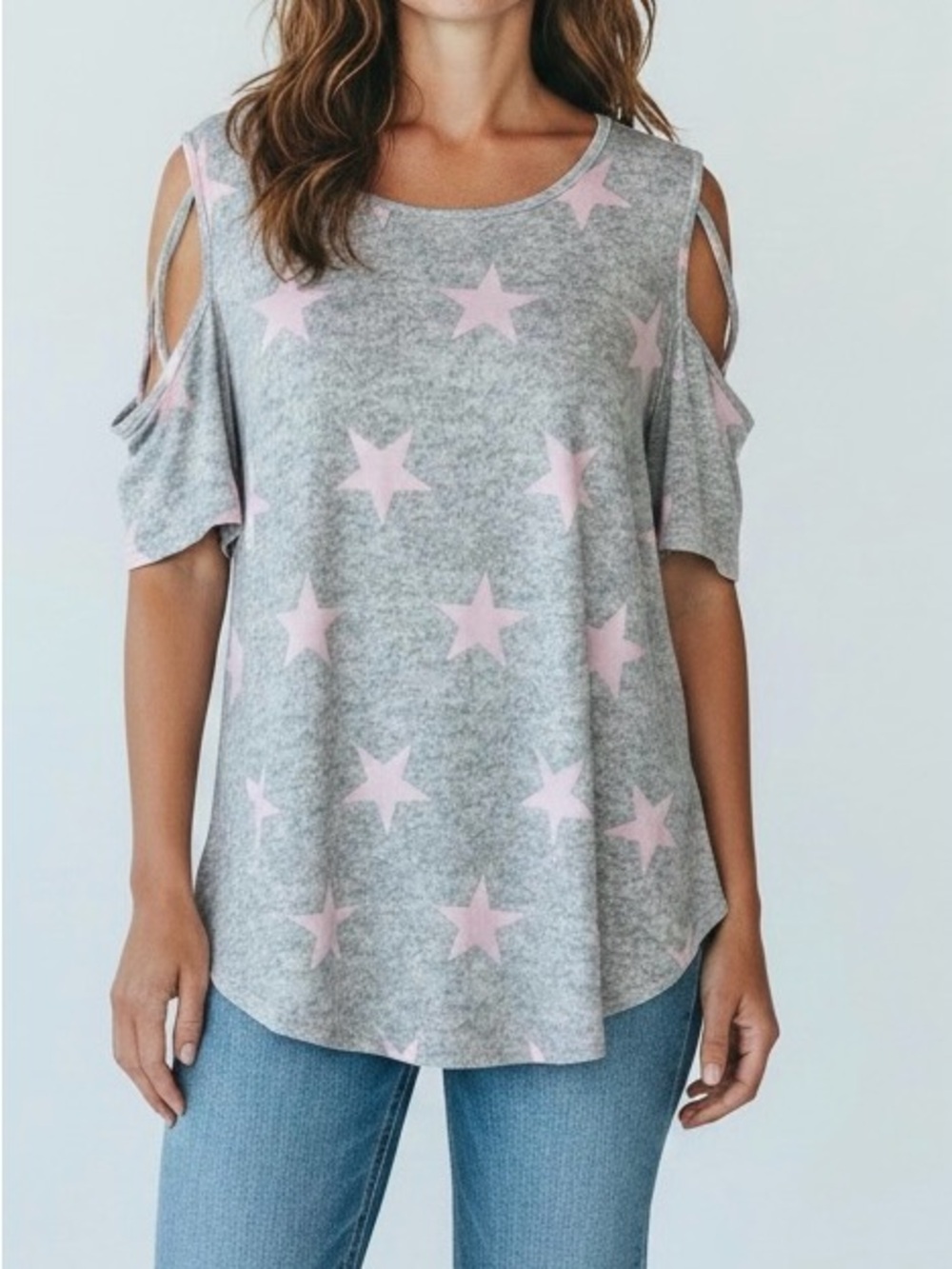 Star Cold-Shoulder Top